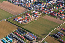 New development area Am Zwischenweg in Hördt in the state Rhineland-Palatinate, Germany
