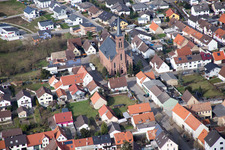 Church in the district Rußheim in Dettenheim in the state Baden-Wuerttemberg, Germany