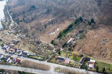 Aerial view of At Bruhrain in the district Neudorf in Graben-Neudorf in the state Baden-Wuerttemberg, Germany