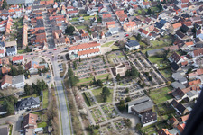 Cemetery in the district Neudorf in Graben-Neudorf in the state Baden-Wuerttemberg, Germany