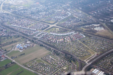 Jenaer Street in the district Hagsfeld in Karlsruhe in the state Baden-Wuerttemberg, Germany