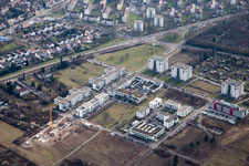 District Rintheim in Karlsruhe in the state Baden-Wuerttemberg, Germany out of the air