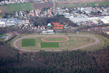 Herxheim bei Landau in the state Rhineland-Palatinate, Germany from the drone perspective