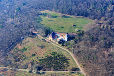 Oblique view of Slevogthof in Leinsweiler in the state Rhineland-Palatinate, Germany