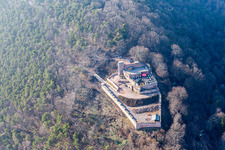 Castle of the fortress Rietburg in Rhodt unter Rietburg in the state Rhineland-Palatinate, Germany