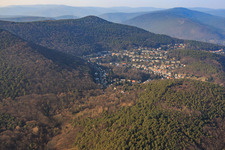 District in the forest with Bergsteinstr in the district Hambach an der Weinstraße in Neustadt an der Weinstraße in the state Rhineland-Palatinate, Germany