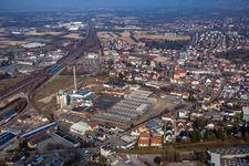 Industrial area SW Glasmacherstr in Achern in the state Baden-Wuerttemberg, Germany