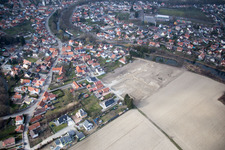 Aerial photograpy of Offendorf in the state Bas-Rhin, France