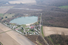 Oblique view of Rœschwoog in the state Bas-Rhin, France