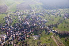 Oblique view of Lampertsloch in the state Bas-Rhin, France