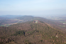 Lampertsloch in the state Bas-Rhin, France from above