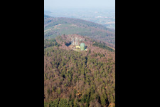 Drone image of Lampertsloch in the state Bas-Rhin, France