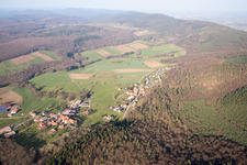 Lembach in the state Bas-Rhin, France from above
