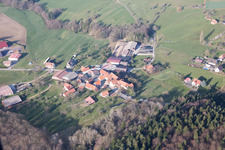 Lembach in the state Bas-Rhin, France out of the air