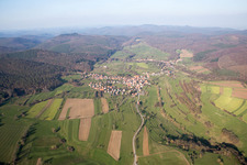 Wingen in the state Bas-Rhin, France from the drone perspective