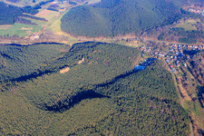 Retschelfels above the Wieslauter Valley in Bruchweiler-Bärenbach in the state Rhineland-Palatinate, Germany