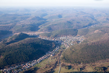 Hinterweidenthal in the state Rhineland-Palatinate, Germany out of the air