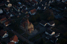 Church building in the village of in Insheim in the state Rhineland-Palatinate, Germany