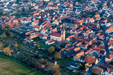 Catholic Church building in the village of in Steinweiler in the state Rhineland-Palatinate, Germany