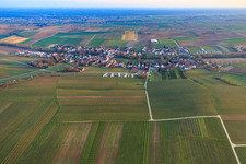 View of the town from the north in Dierbach in the state Rhineland-Palatinate, Germany