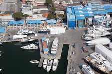 Viareggio in the state Lucca, Italy from the plane