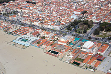 Viareggio in the state Lucca, Italy viewn from the air