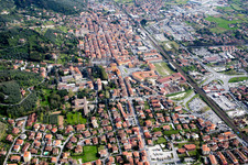 City view of the city area of in Pietrasanta in Toskana, Italy