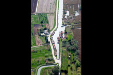 Massarosa in the state Lucca, Italy from the drone perspective