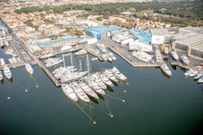 Shipyard on the banks in Viareggio in Toskana, Italy