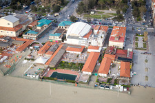 Viareggio in the state Lucca, Italy seen from above