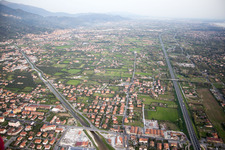 Aerial view of Federigi in the state Tuscany, Italy