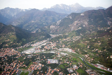 Aerial view of Ripa in Ripa-Pozzi-Querceta-Ponterosso in the state Tuscany, Italy