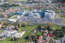 Hospital grounds of the Nuova Ospedale Apuano in Massa in the state Massa-Carrara, Italy