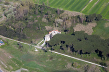Aerial photograpy of Marinella di Sarzana in the state Liguria, Italy