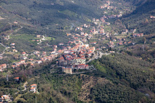 Oblique view of Nicola in the state Liguria, Italy