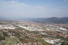 Avenza in the state Tuscany, Italy out of the air