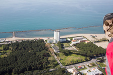 Drone image of Avenza in the state Tuscany, Italy