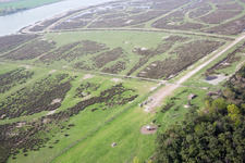 Aerial view of Borgo Manara in the state Emilia Romagna, Italy