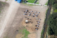 Aerial photograpy of Borgo Manara in the state Emilia Romagna, Italy