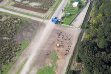 Borgo Manara in the state Emilia Romagna, Italy from above