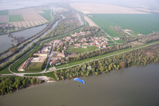 Ca' Tiepolo in the state Veneto, Italy from the plane