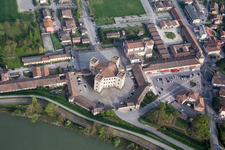 Mesola in the state Ferrara, Italy from the drone perspective