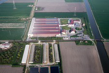 Codigoro in the state Ferrara, Italy out of the air