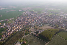 Aerial view of Massa Fiscaglia in the state Emilia Romagna, Italy
