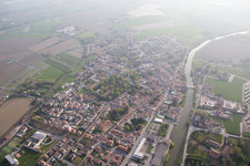 Aerial photograpy of Migliarino in the state Emilia Romagna, Italy