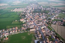 Aerial photograpy of Sant'Alberto in the state Emilia Romagna, Italy