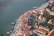 Townscape on the seacoast of Mediterranean Sea in San Vito in Veneto, Italy