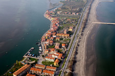 San Pietro in Volta in the state Veneto, Italy from above