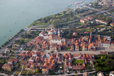 Village on marine coastal area of Lido of Venice in the district Malamoco in Lido in Venetien, Italy