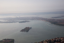 Aerial photograpy of Fossone d'Adige in the state Veneto, Italy